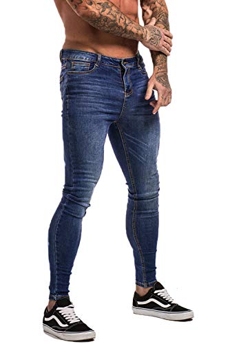 GINGTTO Jeans Herren Slim Fit Stretch Jeanshose Skinny Jeans