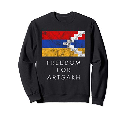 Artsakh Flag Armenian Vintage Arzach Retro Armenien Sweatshirt