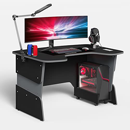 SkyLand Gamingtisch Höhenverstellbar PC-Tisch Computertisch Schreibtisch Büromöbel Große Arbeitsfläche...