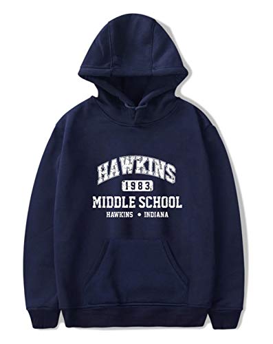 SIMYJOY Unisex Hoodie Hawkins Middle School Pullover 1980er Jahre...