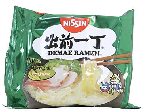 Nissin Demae Ramen – Tonkotsu, Einzelpack, Instant-Nudeln japanischer Art,...