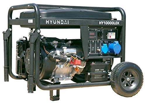 HYUNDAI Benzin-Generator HY10000LEK D, Stromerzeuger mit 8.2 kW (230...