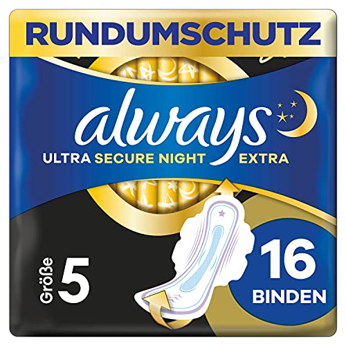 Always Ultra Binden Damen Secure Night Extra (Größe 5)...