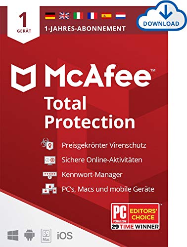 McAfee Total Protection 2021 | 1 Geräte | 1...