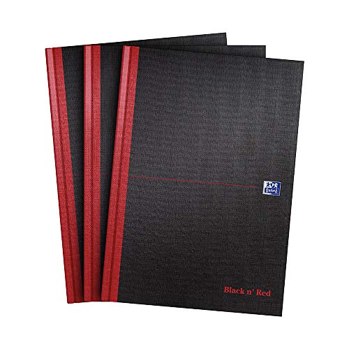Oxford Black n' Red Notizbuch, A4, fester Einband, Hardcover...