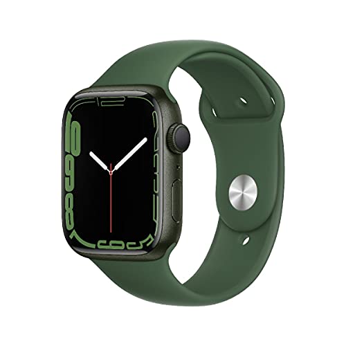 Apple Watch Series 7 (GPS, 45mm) - Aluminiumgehäuse Grün, Sportarmband Klee...