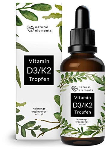 Vitamin D3 + K2 Tropfen 50ml - Premium: 99,7+%...