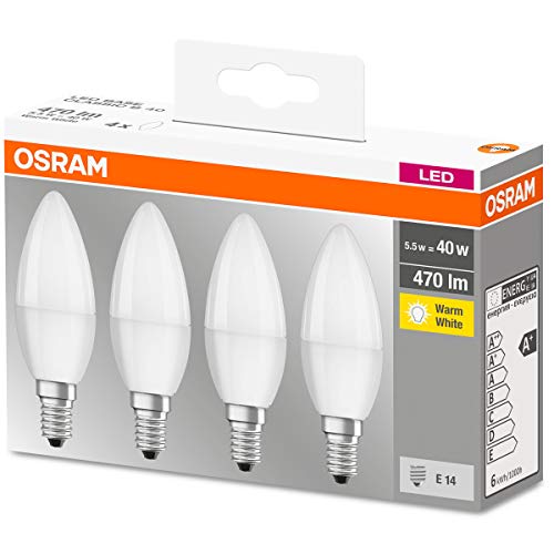 Osram LED Base Classic B Lampe, in Kerzenform mit...