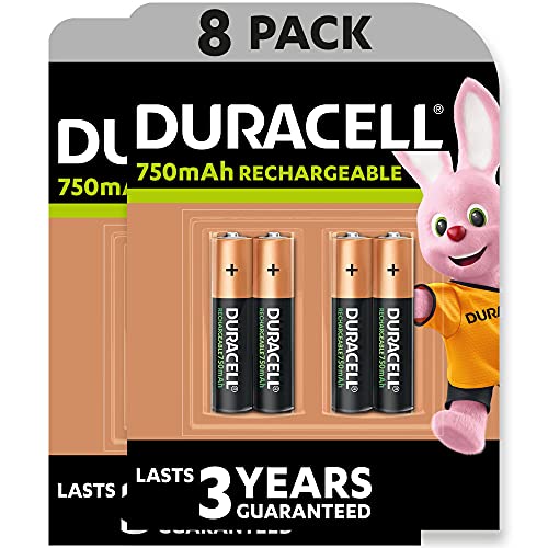 Duracell Rechargeable AAA 750 mAh Micro Akku Batterien HR03,...
