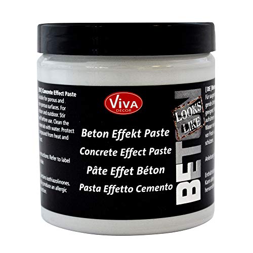 Viva Decor® Beton Effekt Paste (Grau, 250 ml) Betonoptik Farbe...