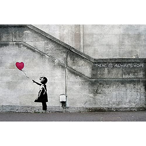 GREAT ART® XXL Poster – Banksy Art Balloon Girl...